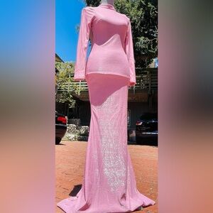 Fashion Nova: The Nights Attraction Maxi Dress - Pink
Size: XS